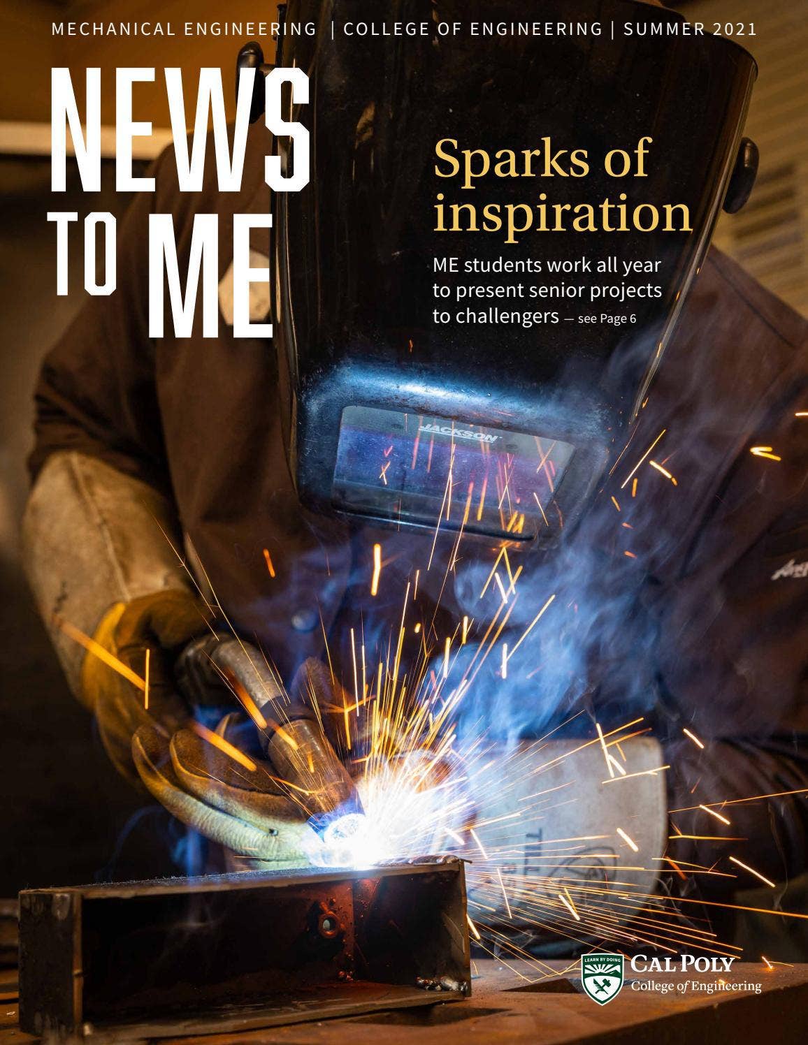 New to ME Cal Poly Mechanical Engineering Department newsletter