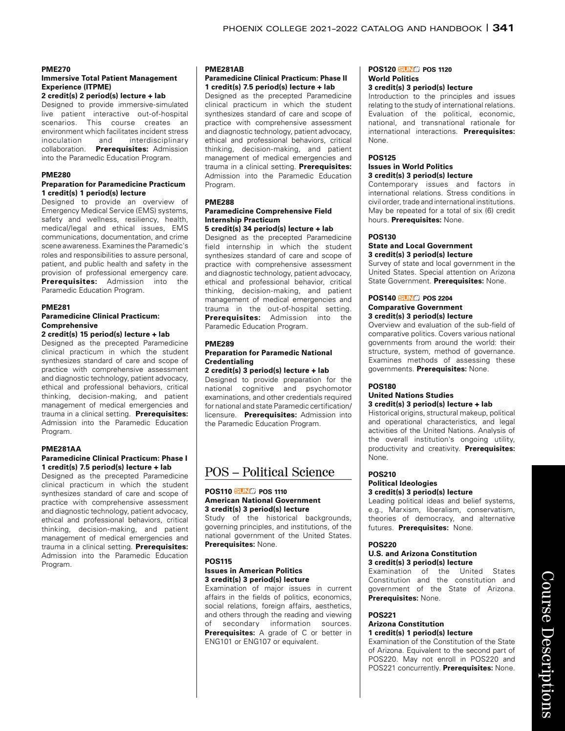 202122 Phoenix College Catalog & Student Handbook by Phoenix College