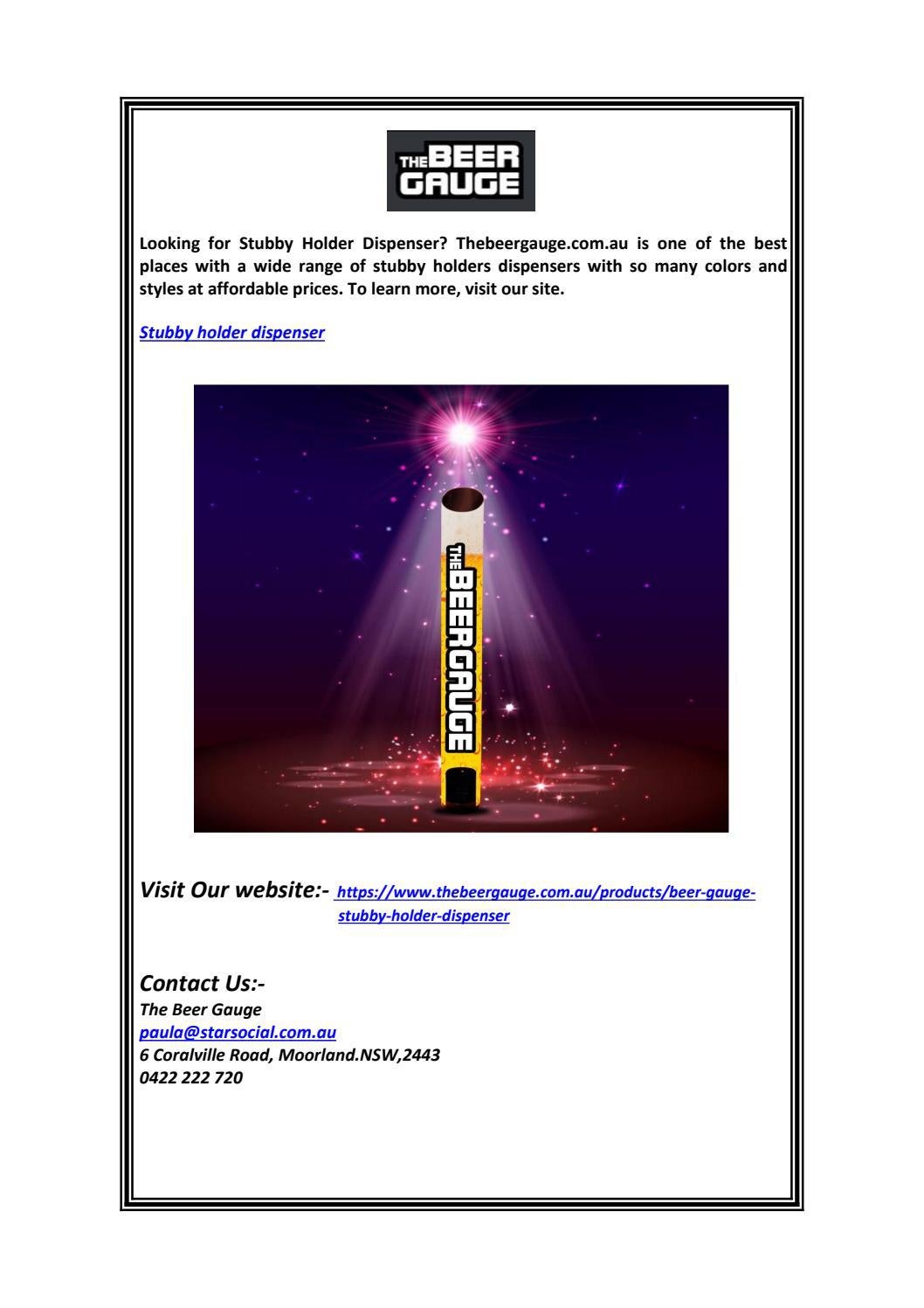 Stubby Holder Dispenser by The Beer Gauge Issuu
