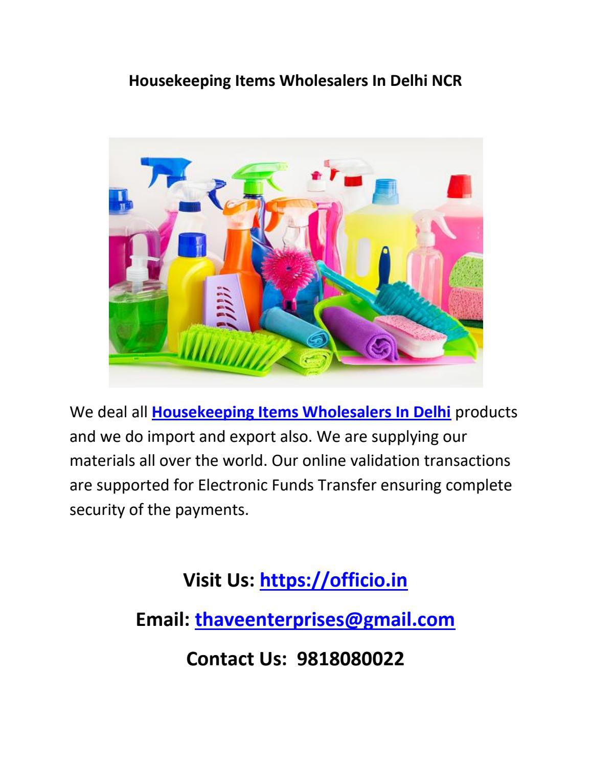 Housekeeping Items Wholesalers In Delhi NCR by Thave Enterprises Issuu