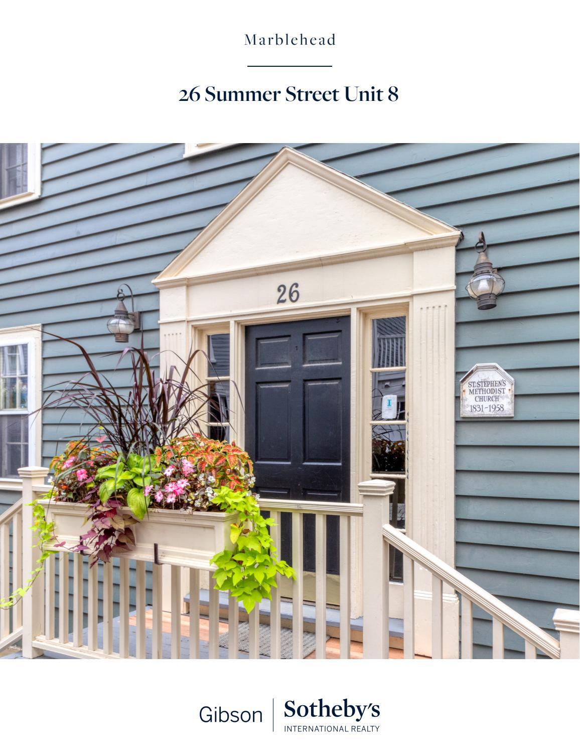 26 Summer Street Unit 8, Marblehead, MA by Gibson Sotheby's