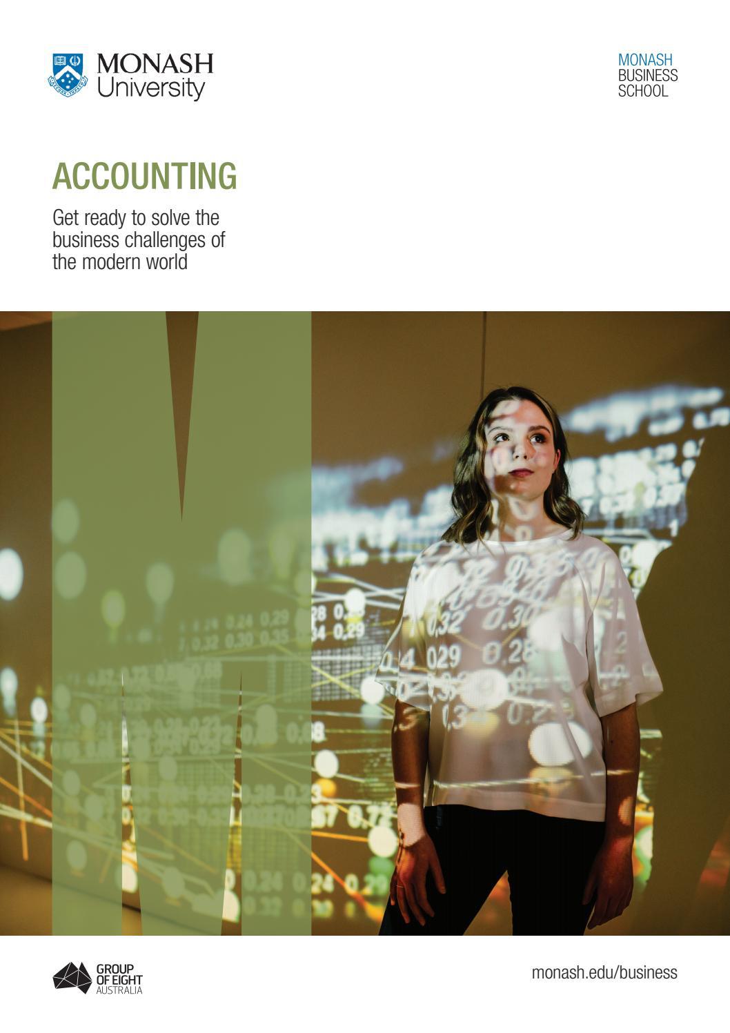 Accounting Study Area Guide by Monash Business School Monash