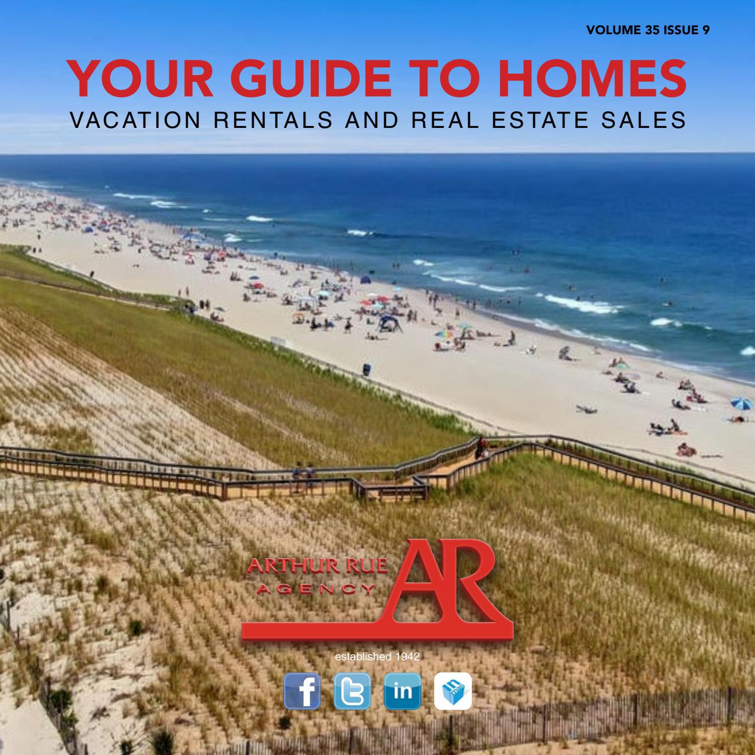 Arthur Rue Agency Real Estate Sales & Vacation Rentals Volume 35 No 9