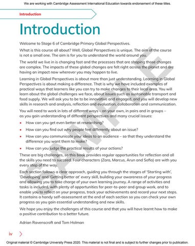 Cambridge Primary Global Perspectives Learner’s Skills Book 6 Sample by ...