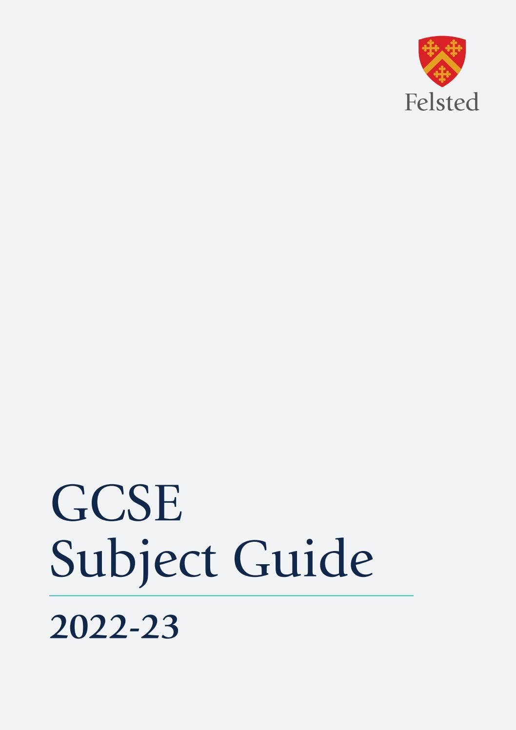 Gcse Subject Guide.pdf GCSE Subject Guide by Felsted School - Issuu