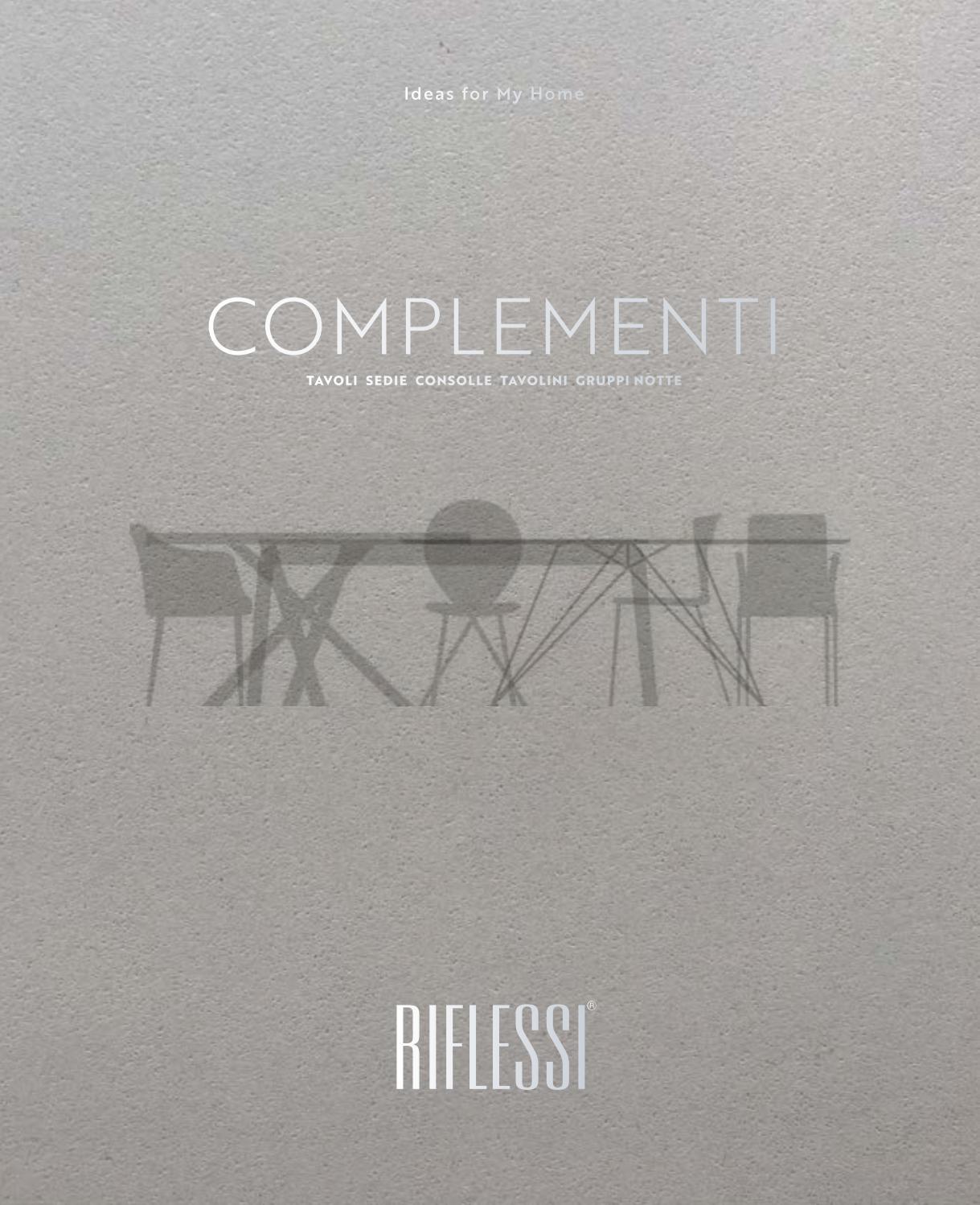 Modern Italian Furniture Riflessi Table and Chair Catalog by TREDI