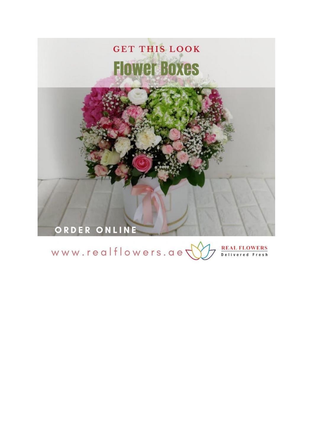 Get This New Look Of Flowers Boxes For Sale!!! by realflowersuae Issuu
