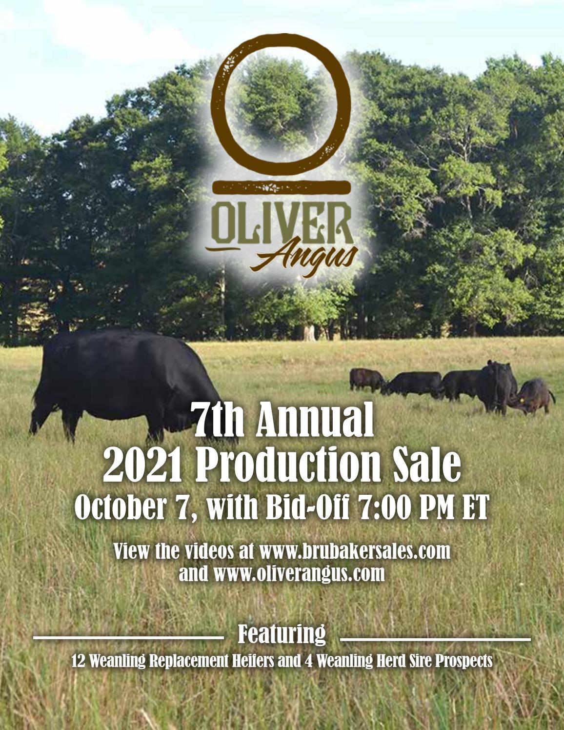 Oliver Angus 2021 Production Sale by Ranch House Designs Issuu
