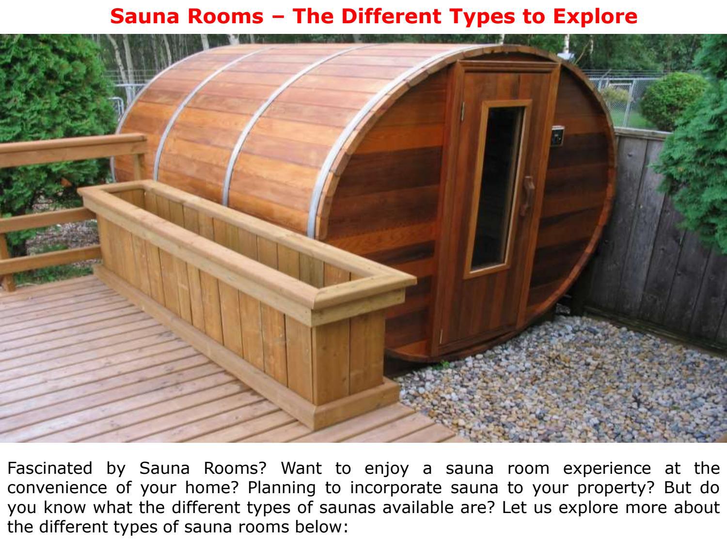 Sauna Rooms The Different Types to Explore by Cedar Barrel Saunas Issuu