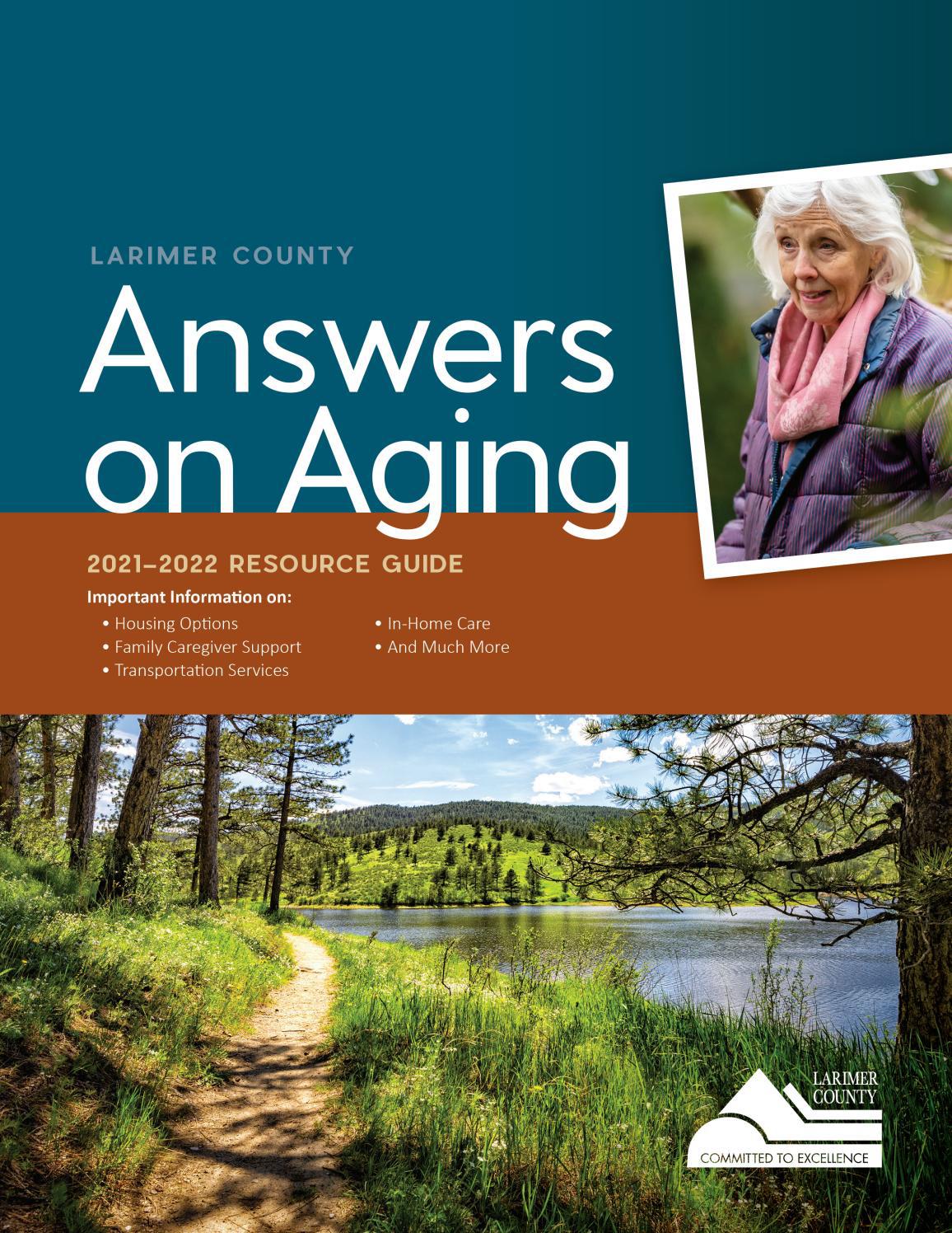 Larimer County Answers On Aging Resource Guide 2021 2022 By Larimer County Answers On Aging Resource Guide 2021 2022 By