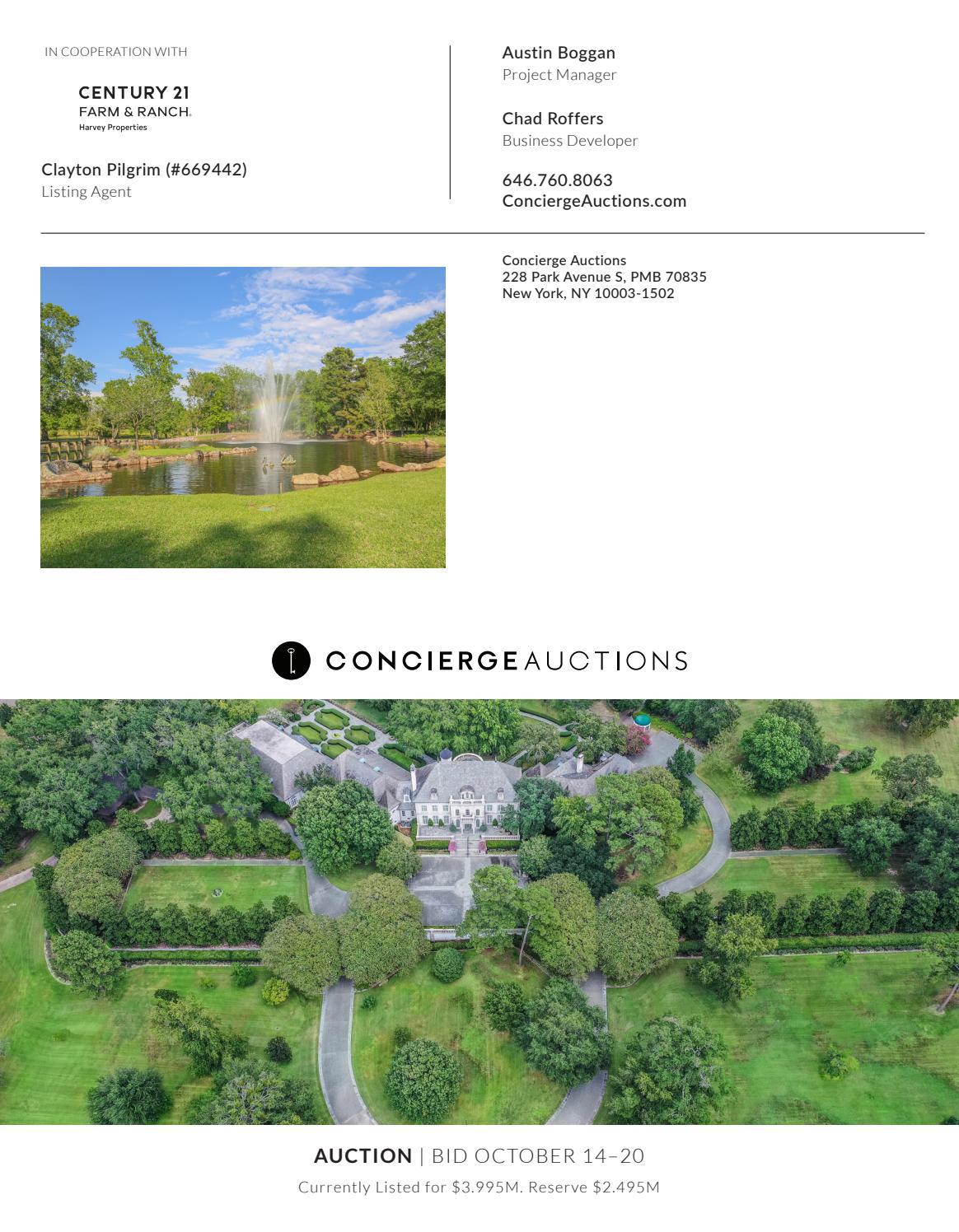 Pilgrim Estate East Texas by Sotheby's Concierge Auctions Issuu