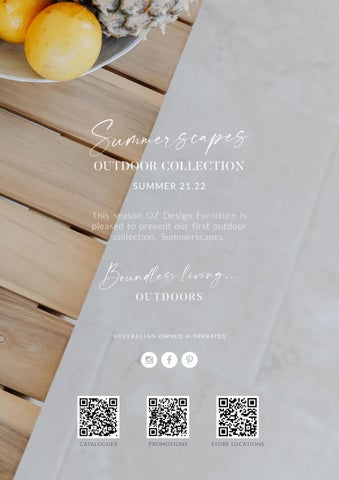 OZ Design Furniture Summerscapes 户外 产品集 by 第 3 页