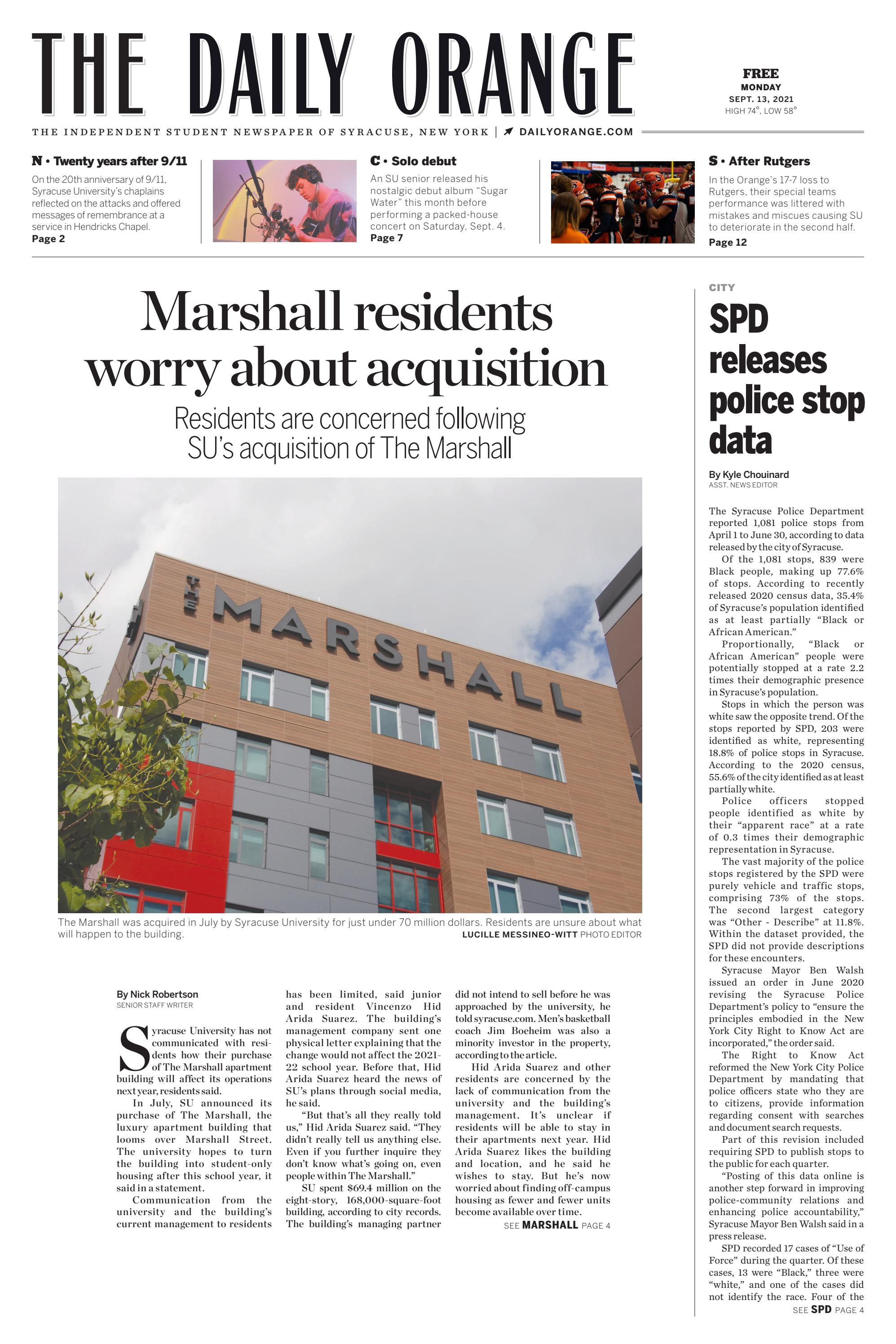 Sept. 13, 2021 by The Daily Orange - Issuu