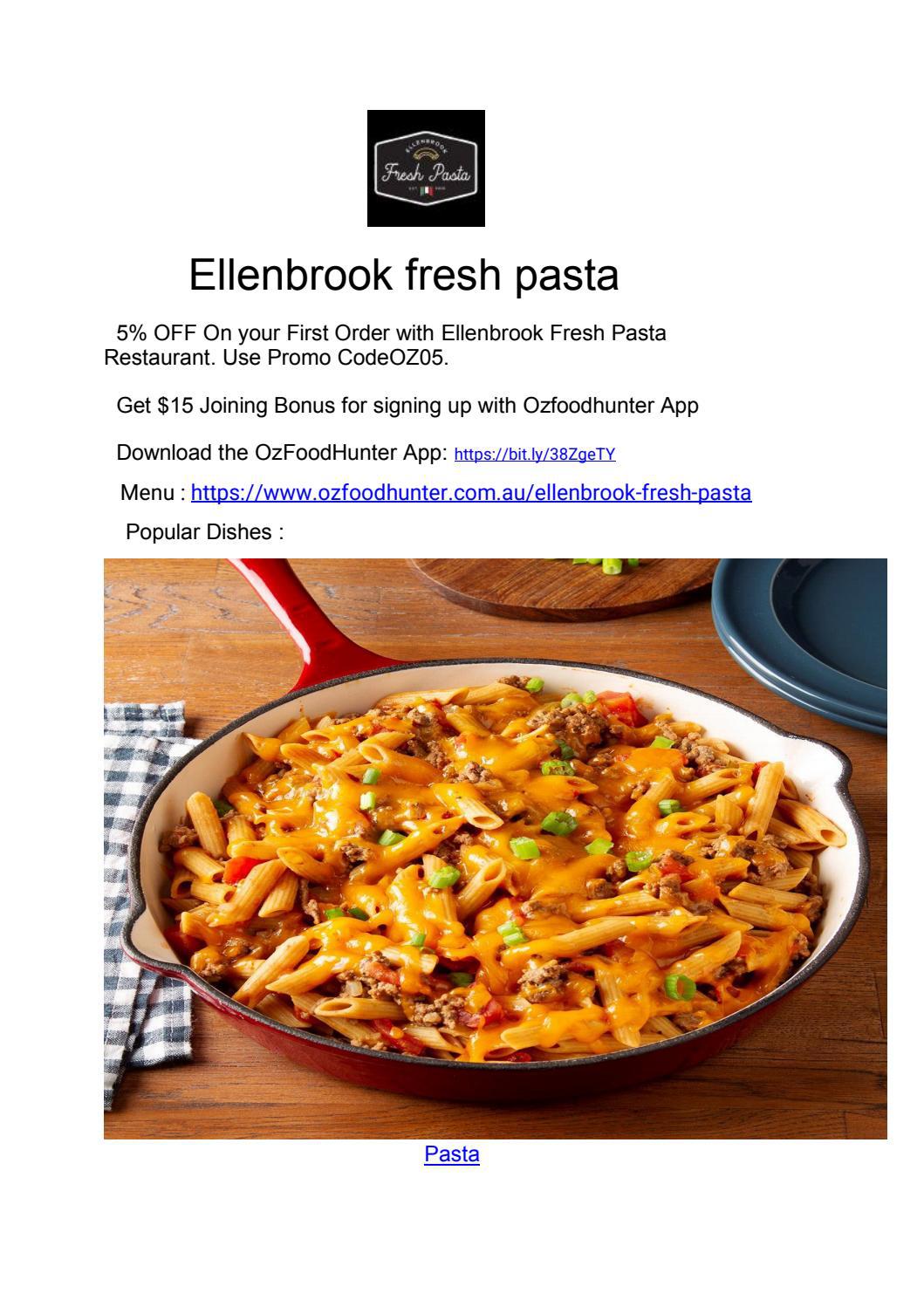 5 Off Ellenbrook Fresh Pasta Italian Food Ellenbrook, WA by