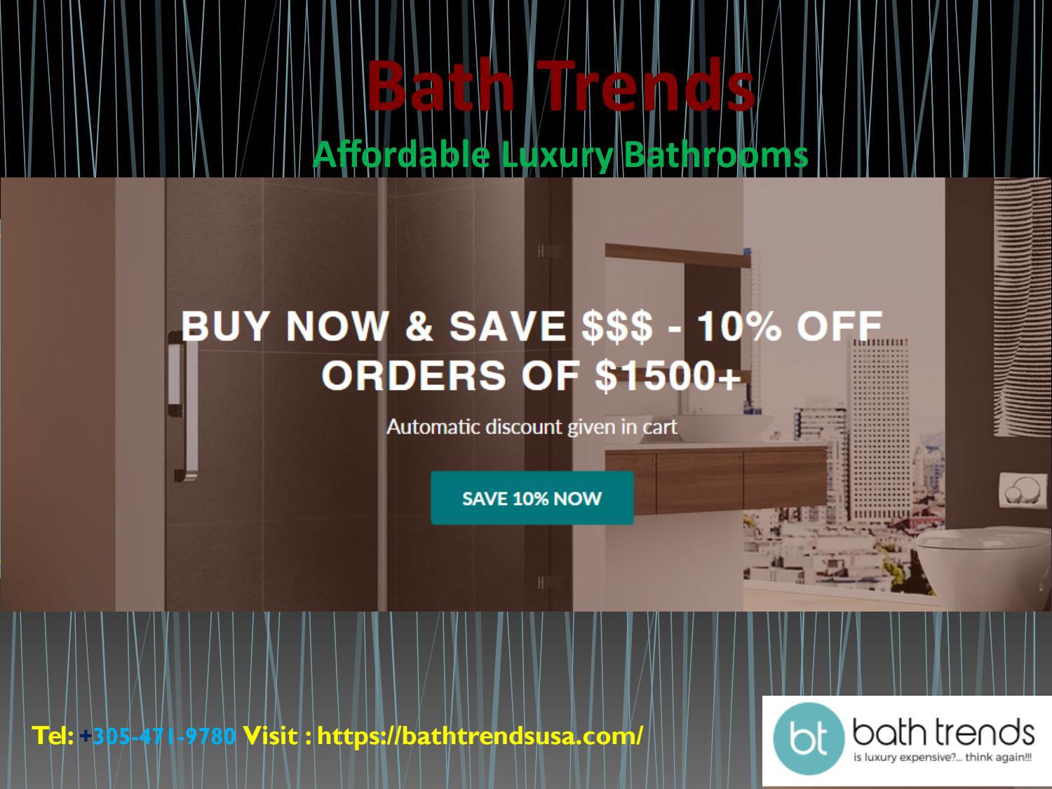 Affordable Luxury Bathroom Vanities Store in Miami by bathtrends Issuu
