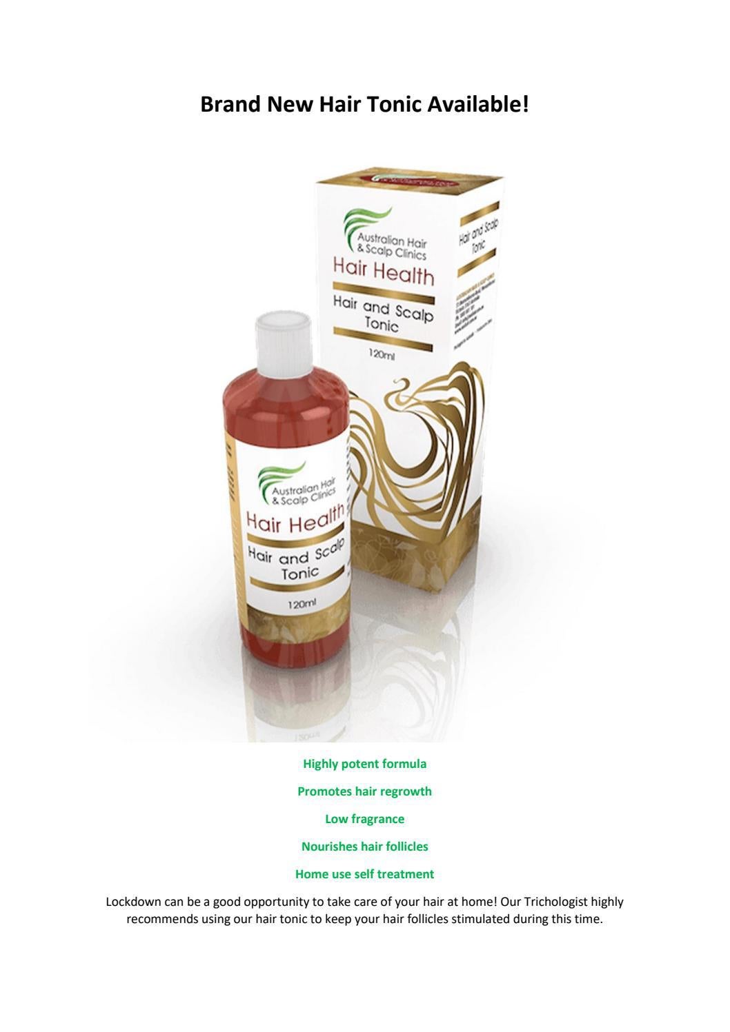 Brand new hair tonic from Australian Hair & Scalp Clinic by Australian