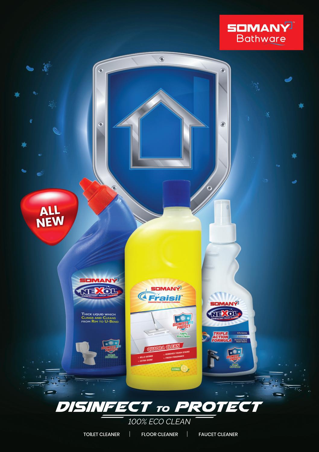 Surface Disinfectant Cleaner Bathroom Tiles Cleaner Liquid by somany