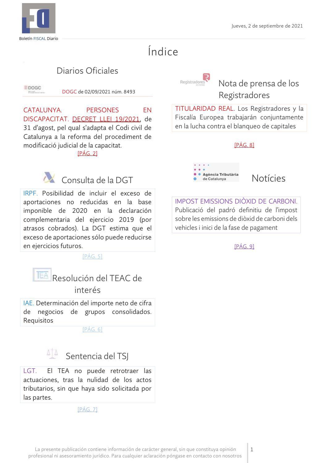 Mini Boletín Fiscal 02 09 2021 Www Gabinetedelaorden By Delaorden