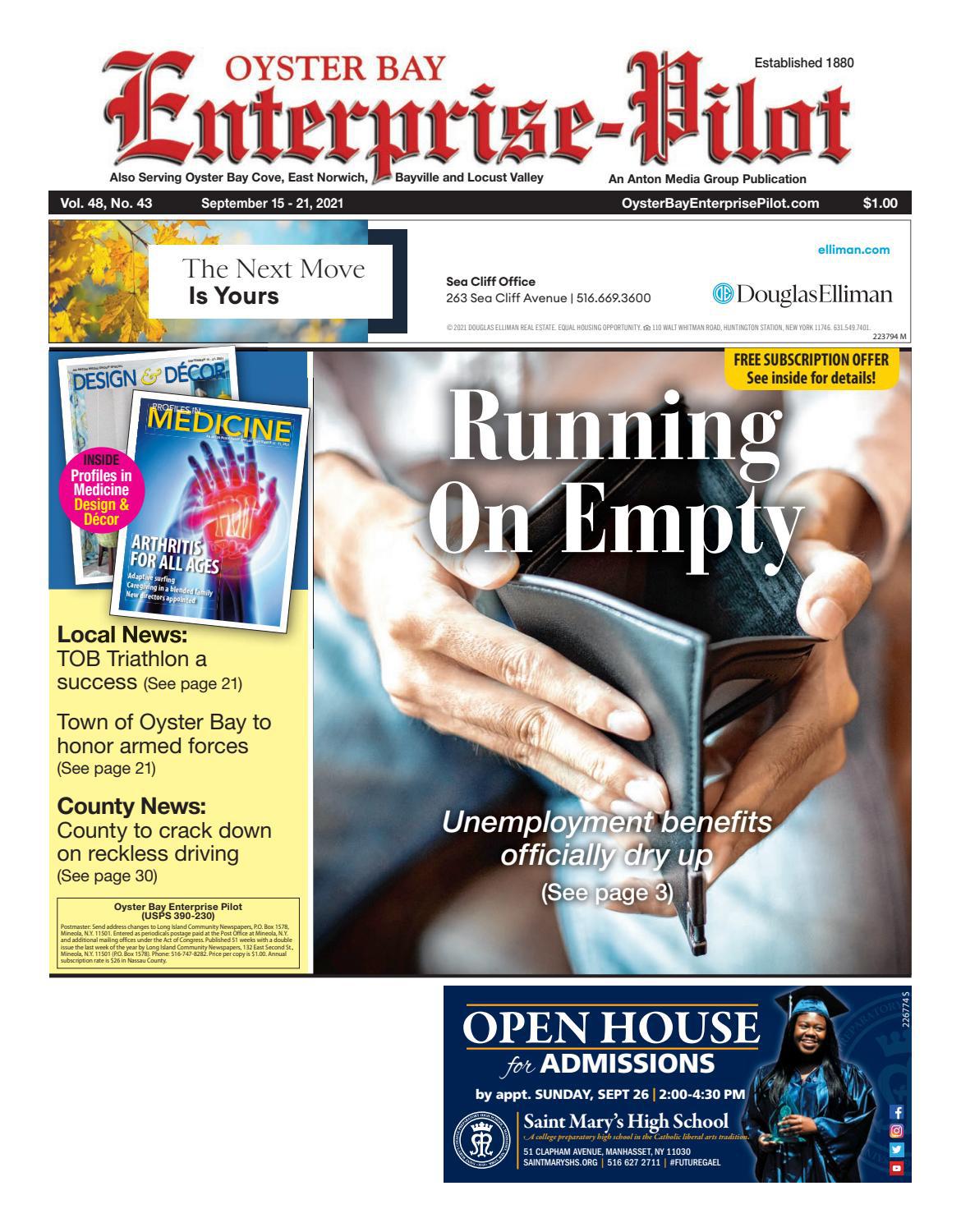 Oyster Bay EnterprisePilot 9/15/21 edition is published weekly by