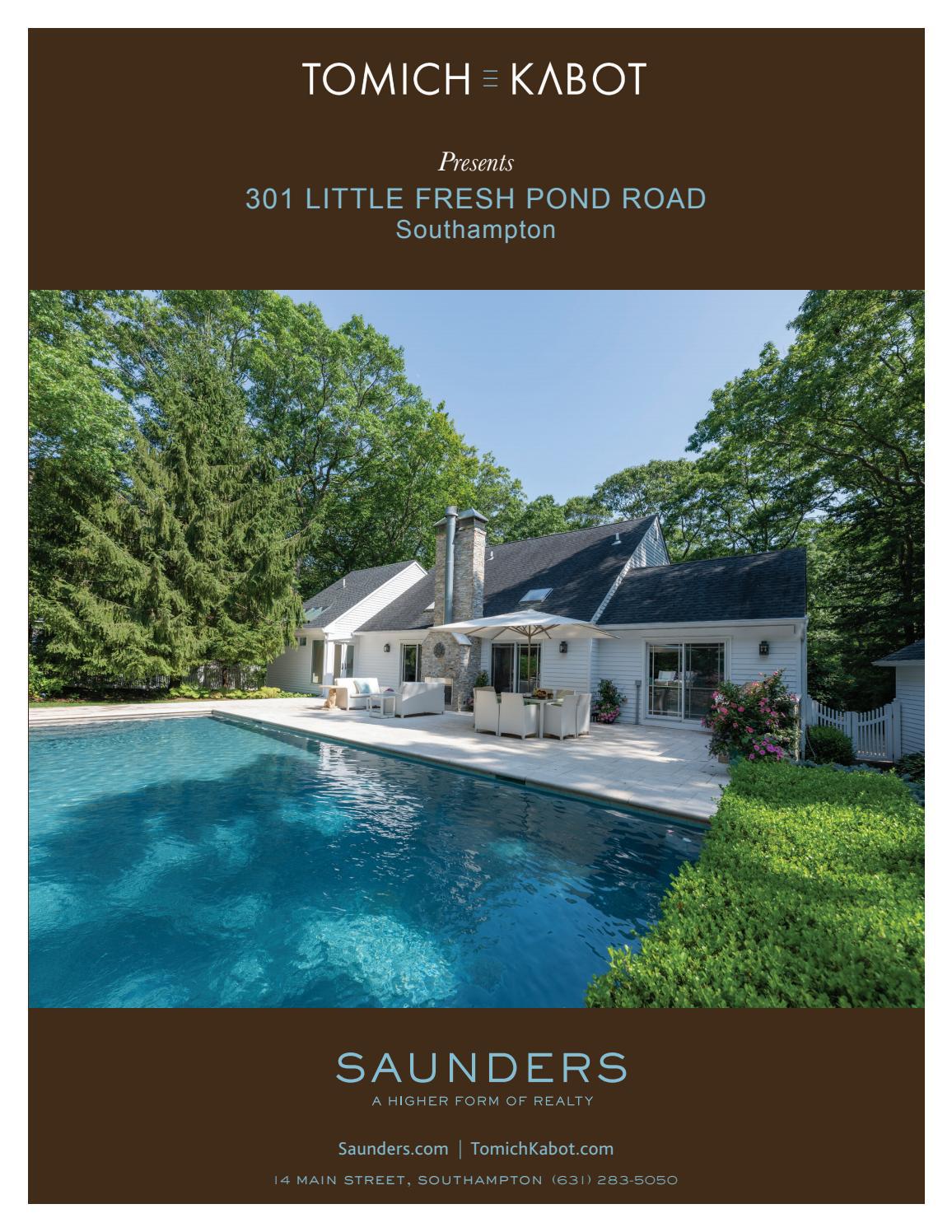 301 Little Fresh Pond Road, Southampton by Saunders & Associates Issuu