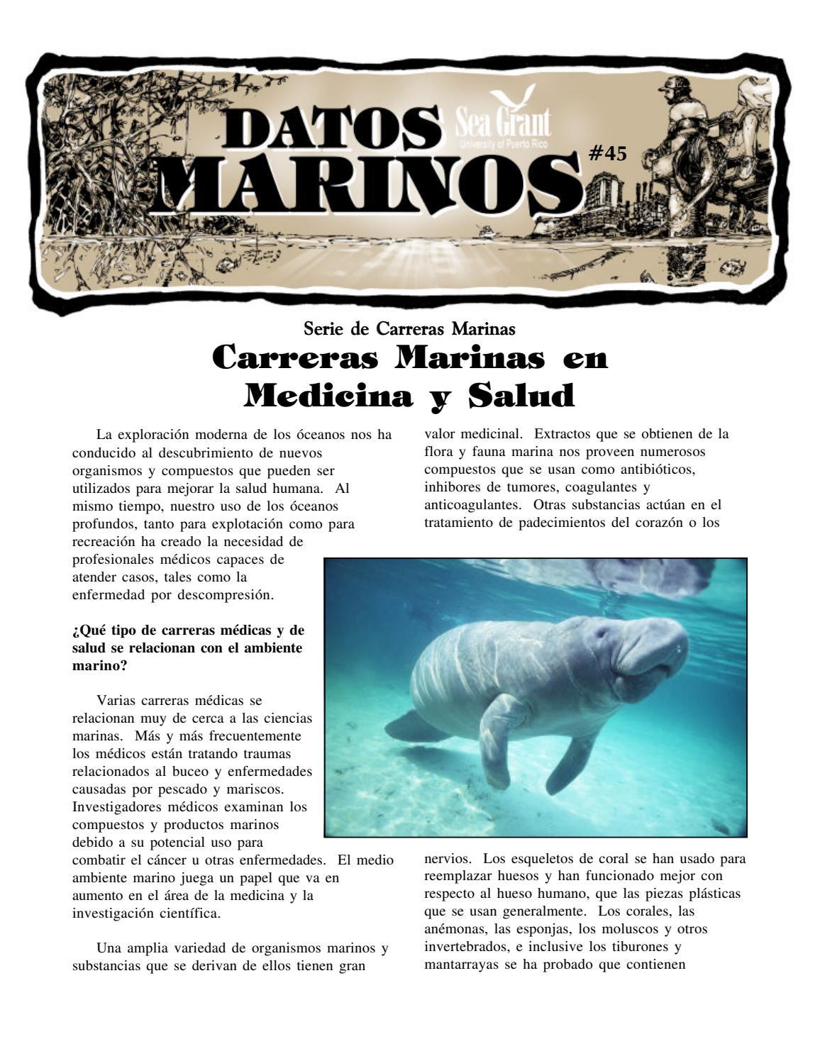 Mariscos y profesionales médicos