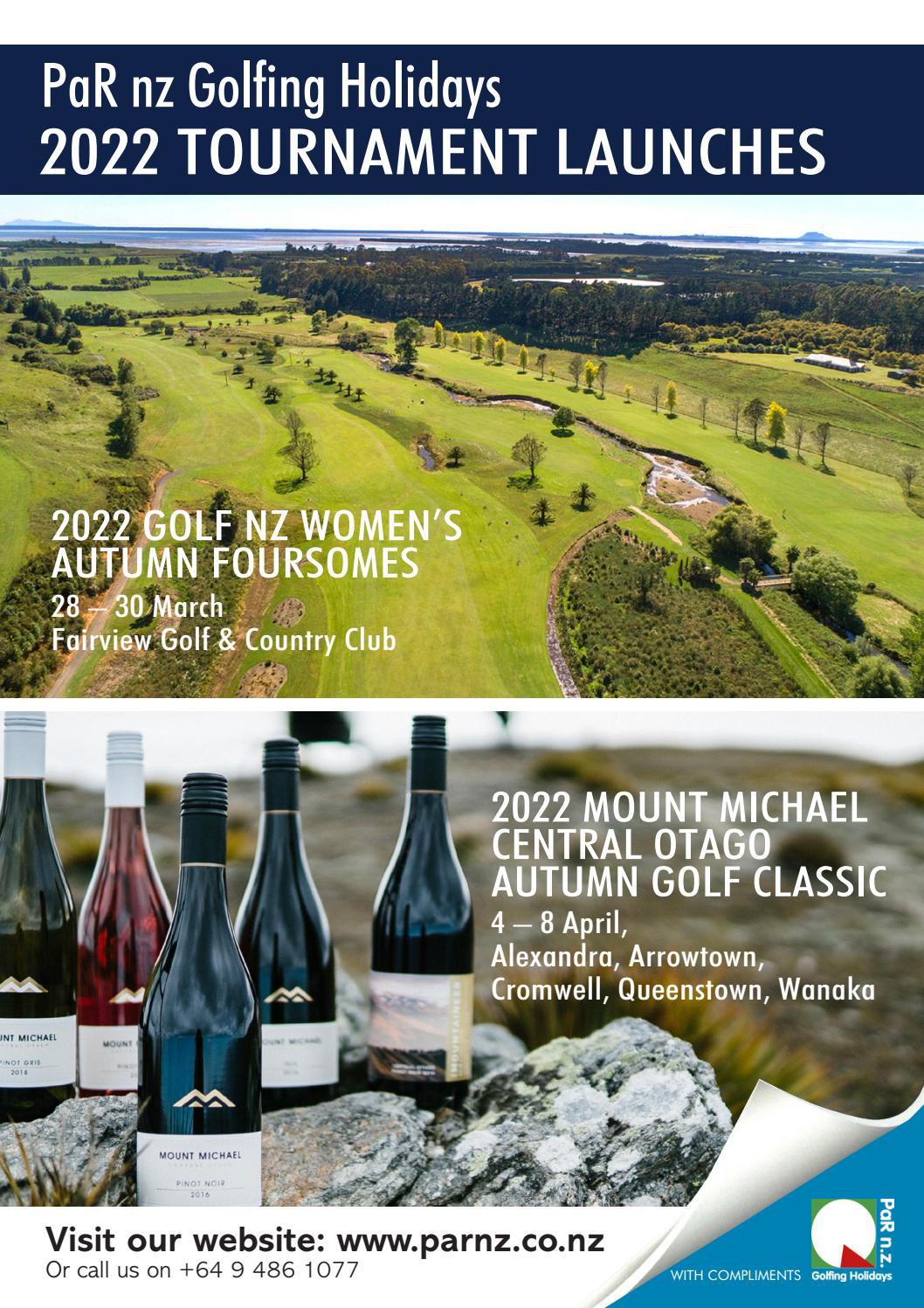 PaR nz 2022 Tournament Launches by PaR nz Golfing Holidays Issuu