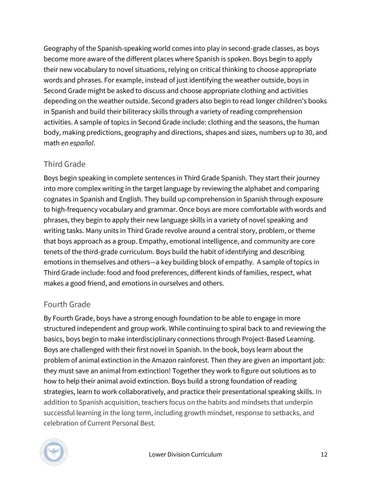 The Allen-Stevenson 教育 | Lower Division Curriculum 第 12 页