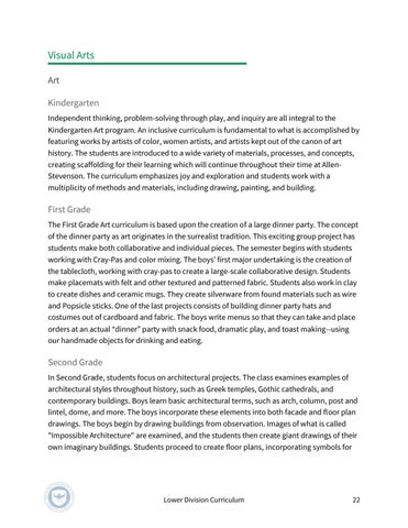 The Allen-Stevenson 教育 | Lower Division Curriculum 第 22 页
