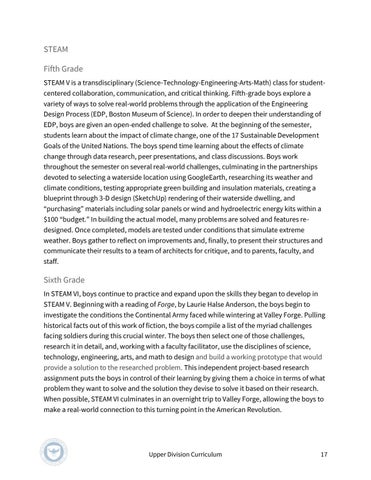 The Allen-Stevenson 教育 | Upper Division Curriculum 第 17 页
