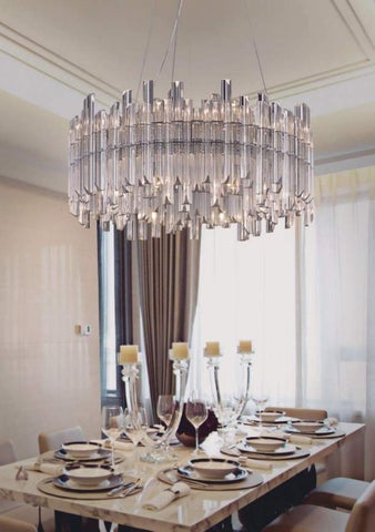 Traços Retos Iluminação Chandelie - 灯饰目录 第 12 页