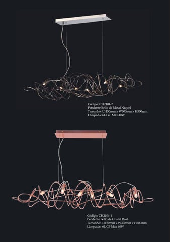 Traços Retos Iluminação Chandelie - 灯饰目录 第 18 页