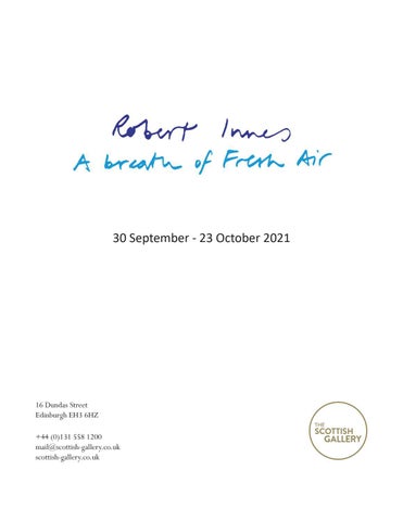 The Scottish Gallery 灯饰目录 · Robert Innes - A Breath of Fresh Air 第 3 页