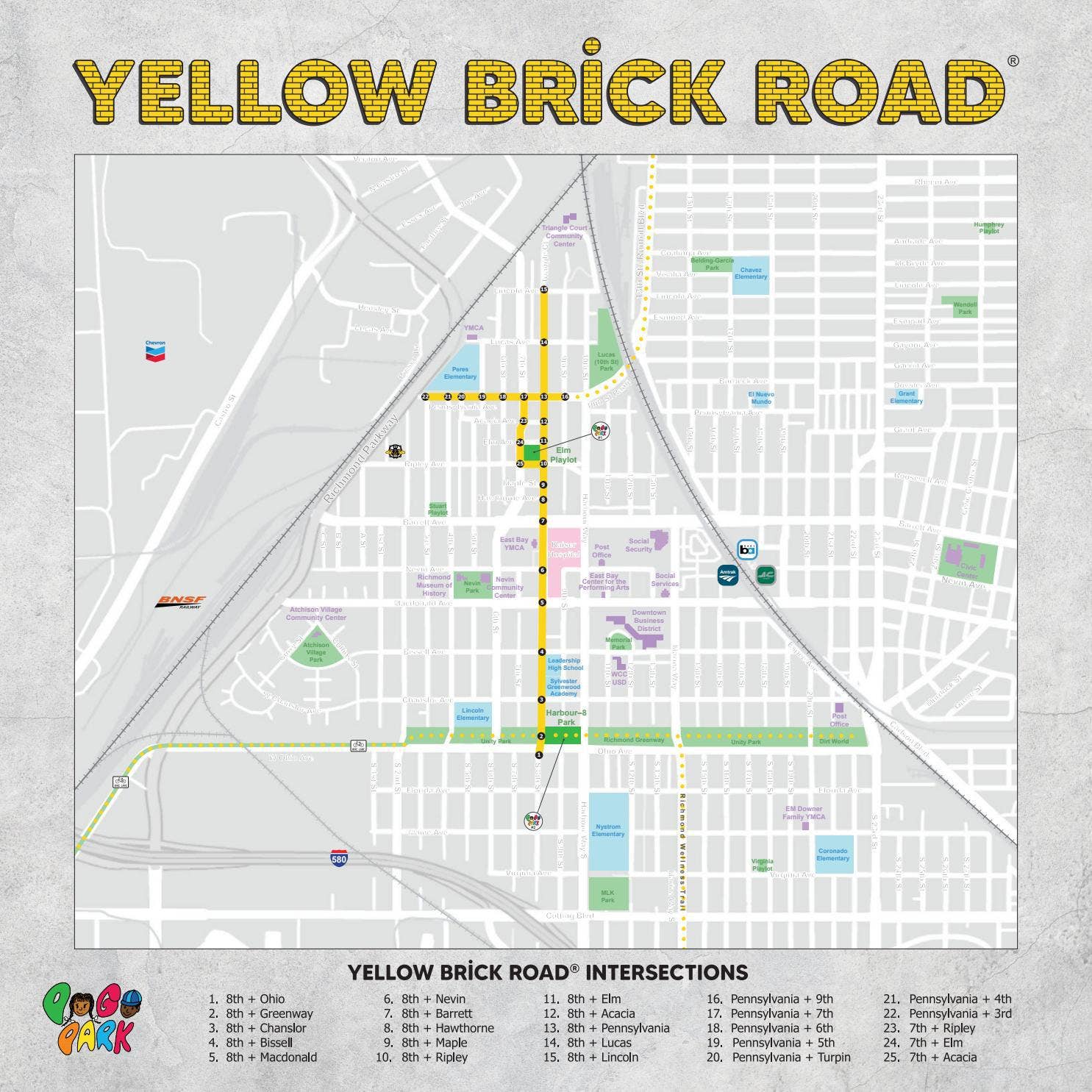 Yellow Brick Road Map by Pogo Park - Issuu