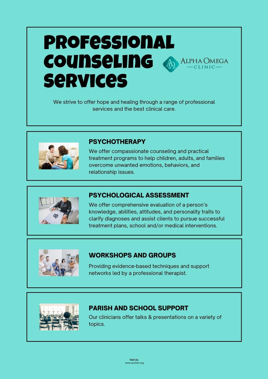 Professional Counseling Services Alpha Omega clinic by Alpha Omega