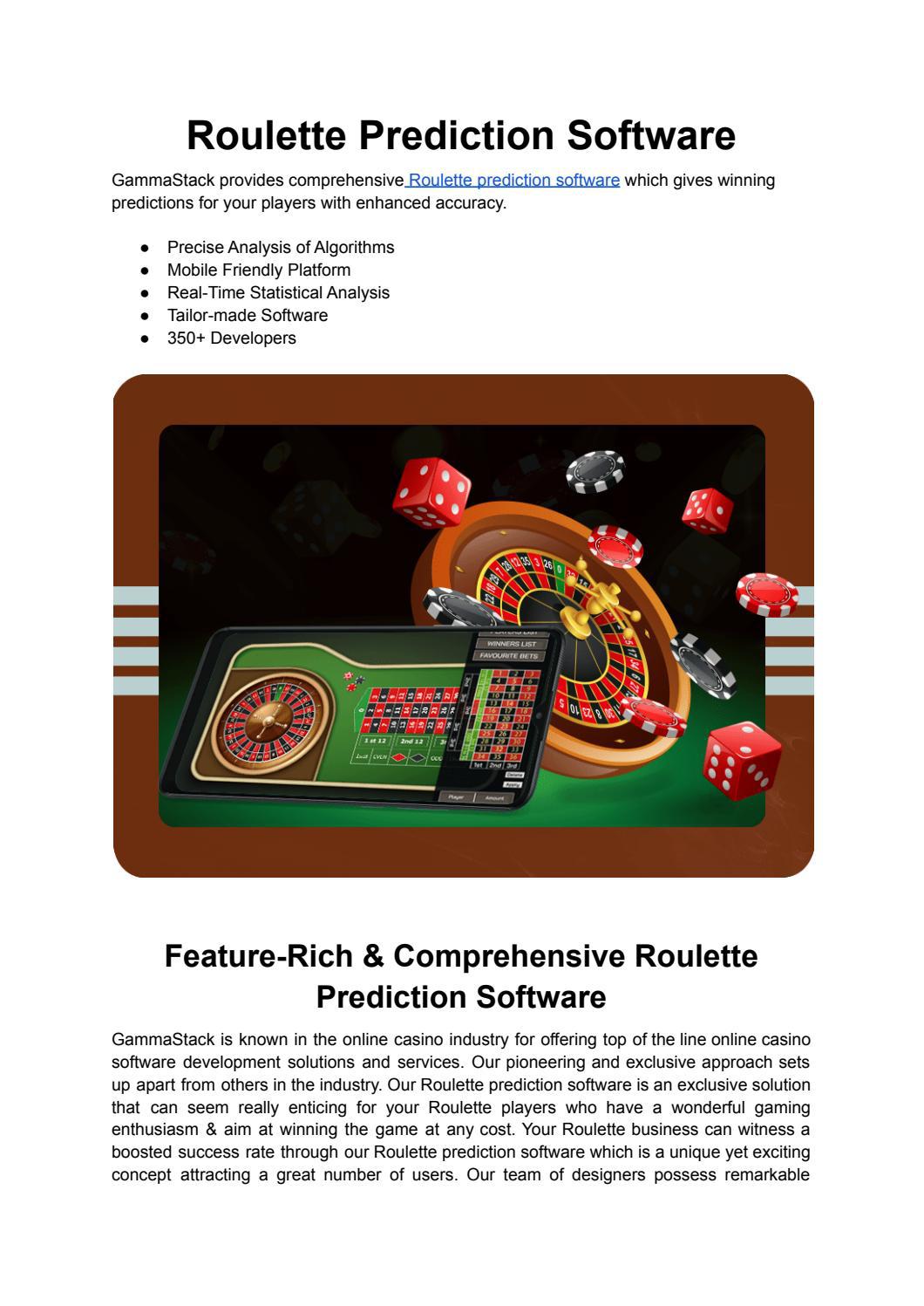 Roulette Prediction Software by Josephemma Issuu