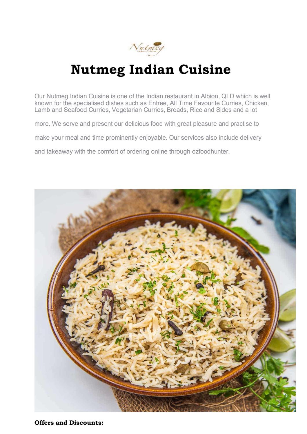 5 Off Nutmeg Indian Restaurant Delivery Albion, QLD by SonWilliamson