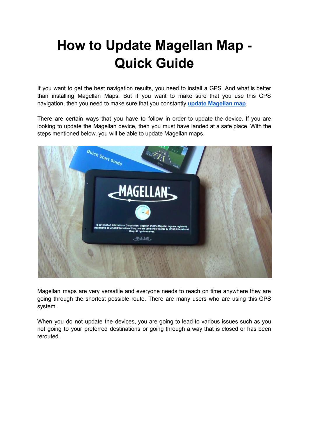 How to Update Magellan Map Quick Guide by GPS Contact Number Issuu