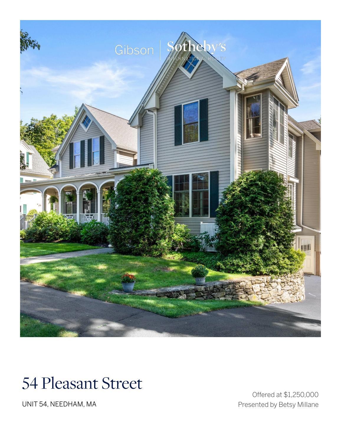 54 Pleasant Street, Unit 54, Needham by Gibson Sotheby's International