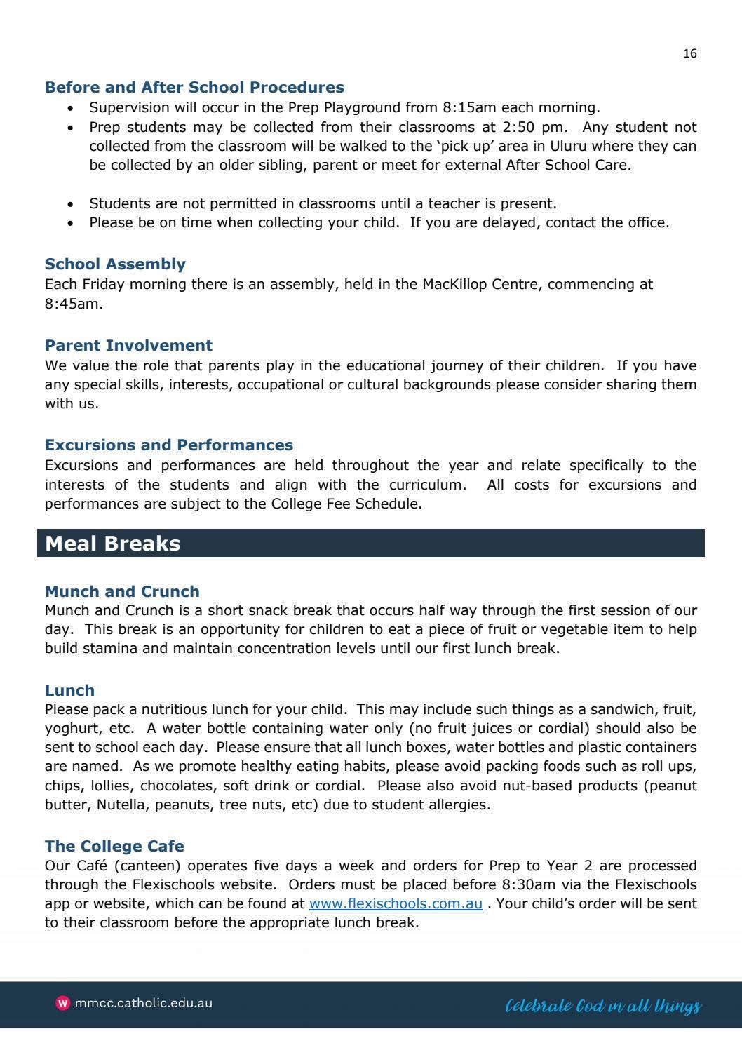 Prep Handbook by marymackillop - Issuu