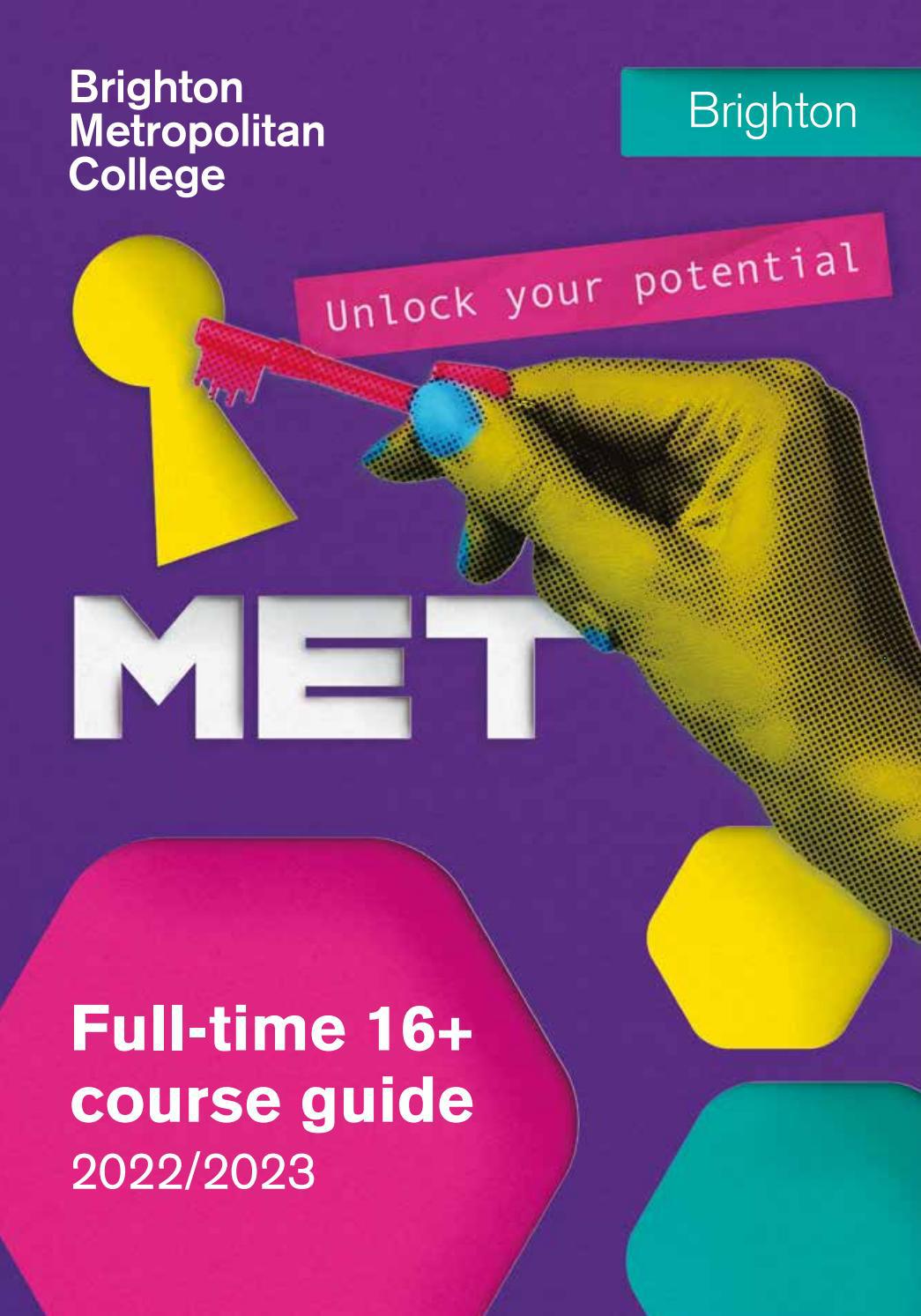 College Course Guide Brighton Metropolitan College 16+ college course guide 2022/23 by ...