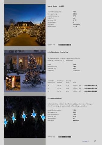 Sonepar Suisse 灯饰目录 · | Weihnachtsbeleuchtung 2021 第 17 页