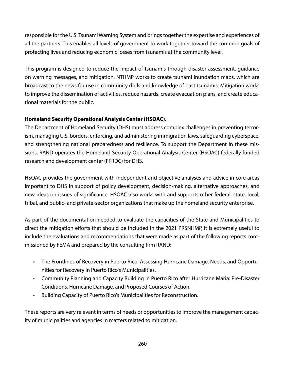 2021 Puerto Rico State Hazard Mitigation Plan by La Colección