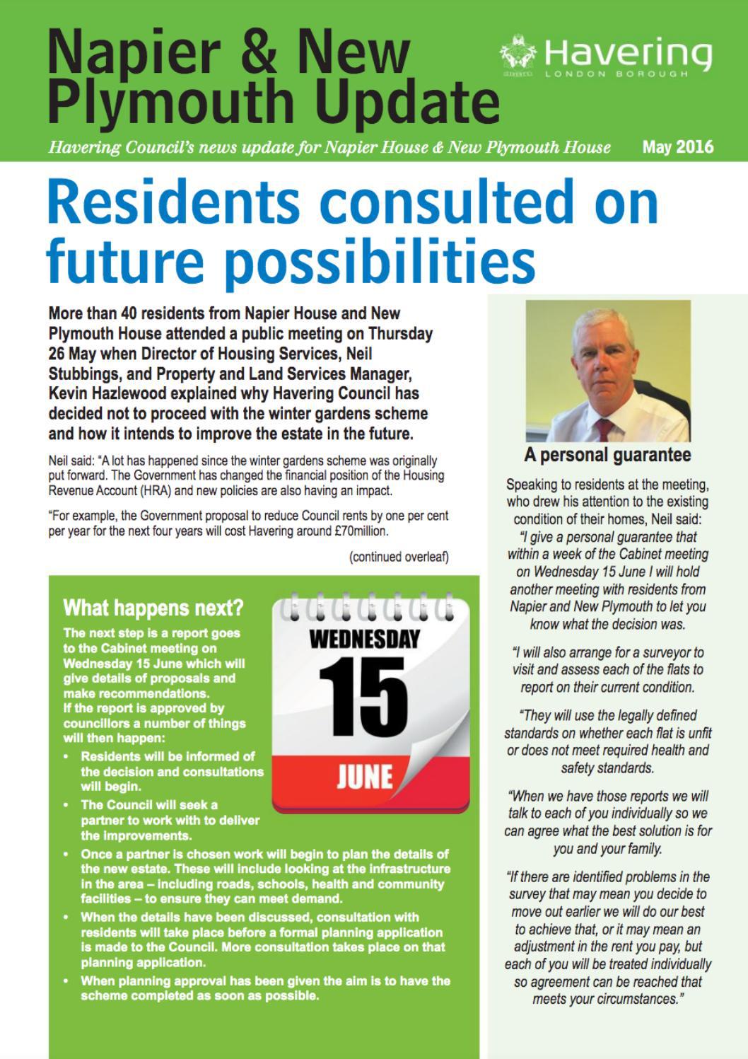 Napier New Plymouth Update 2016 May By Havering Council Issuu