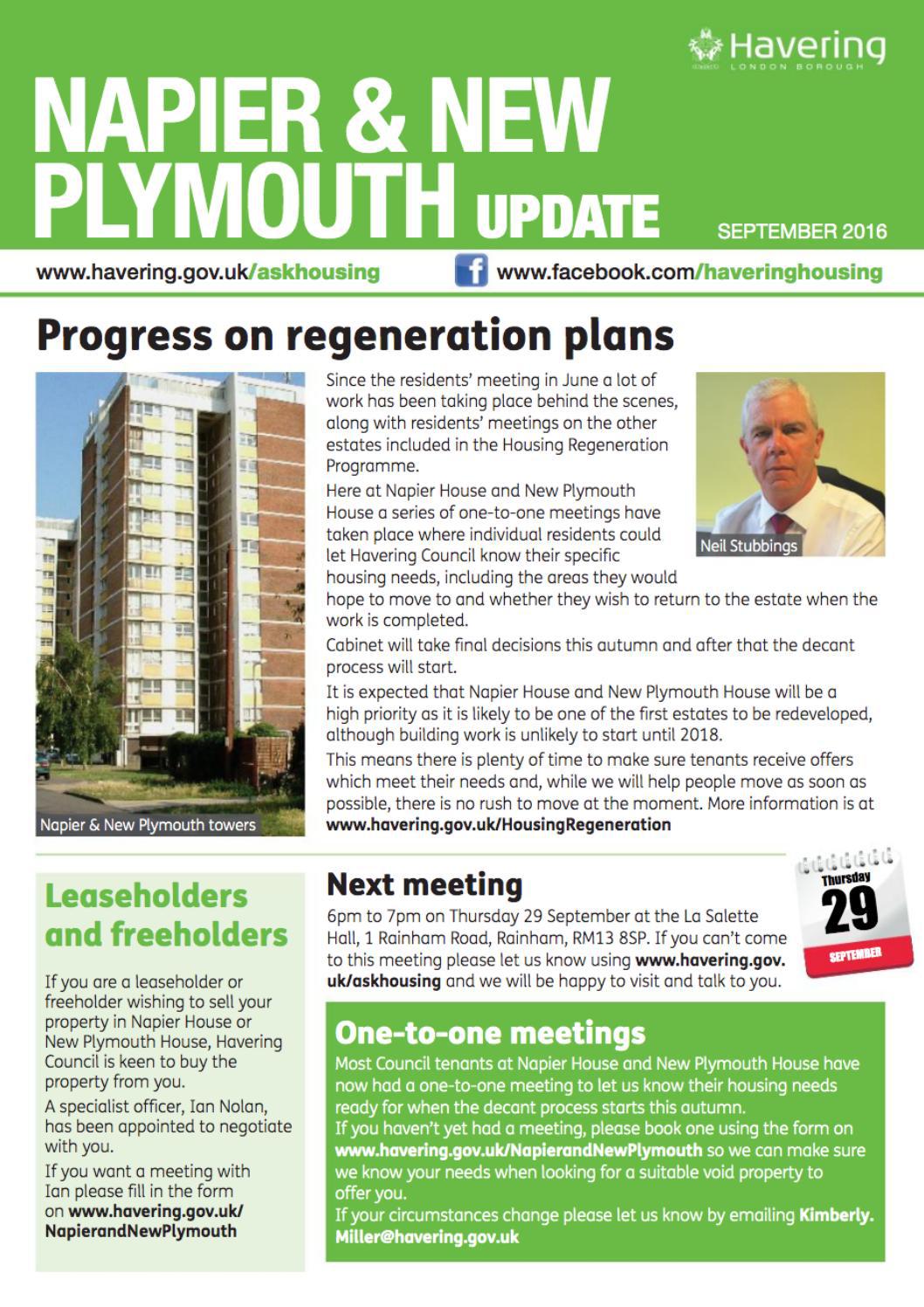 Napier New Plymouth Update 2016 September By Havering Council Issuu