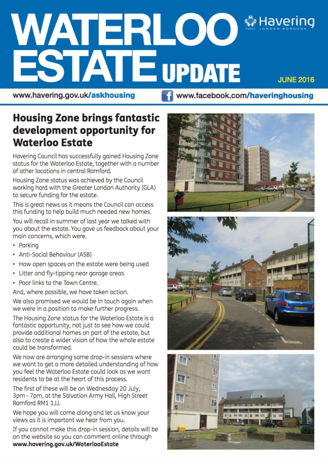 Waterloo Estate Update 2016 June by Havering Council Issuu
