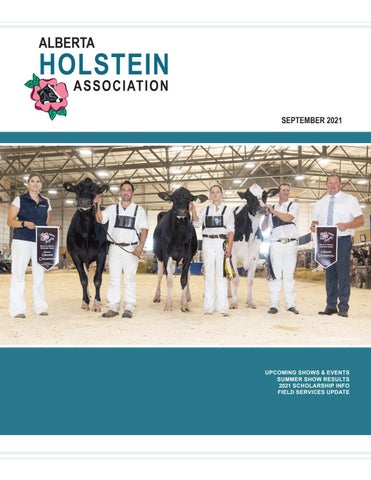 Alberta Holstein Association September 2021 Newsletter Alberta Holstein - Issuu