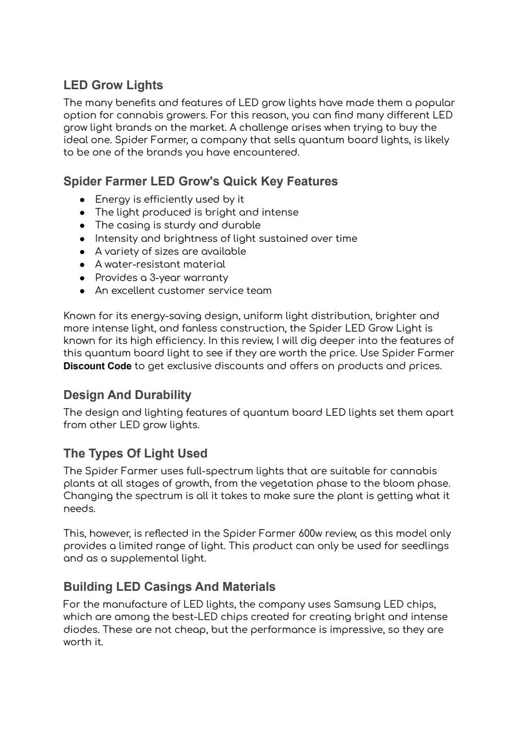 Spider farmer discount code by hardin01 Issuu