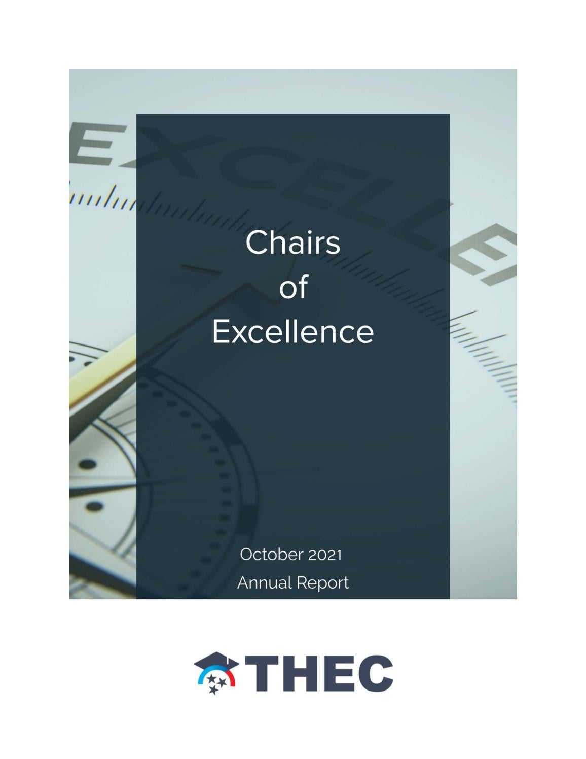 Chairs of Excellence Report 2020 by THECTSAC Issuu