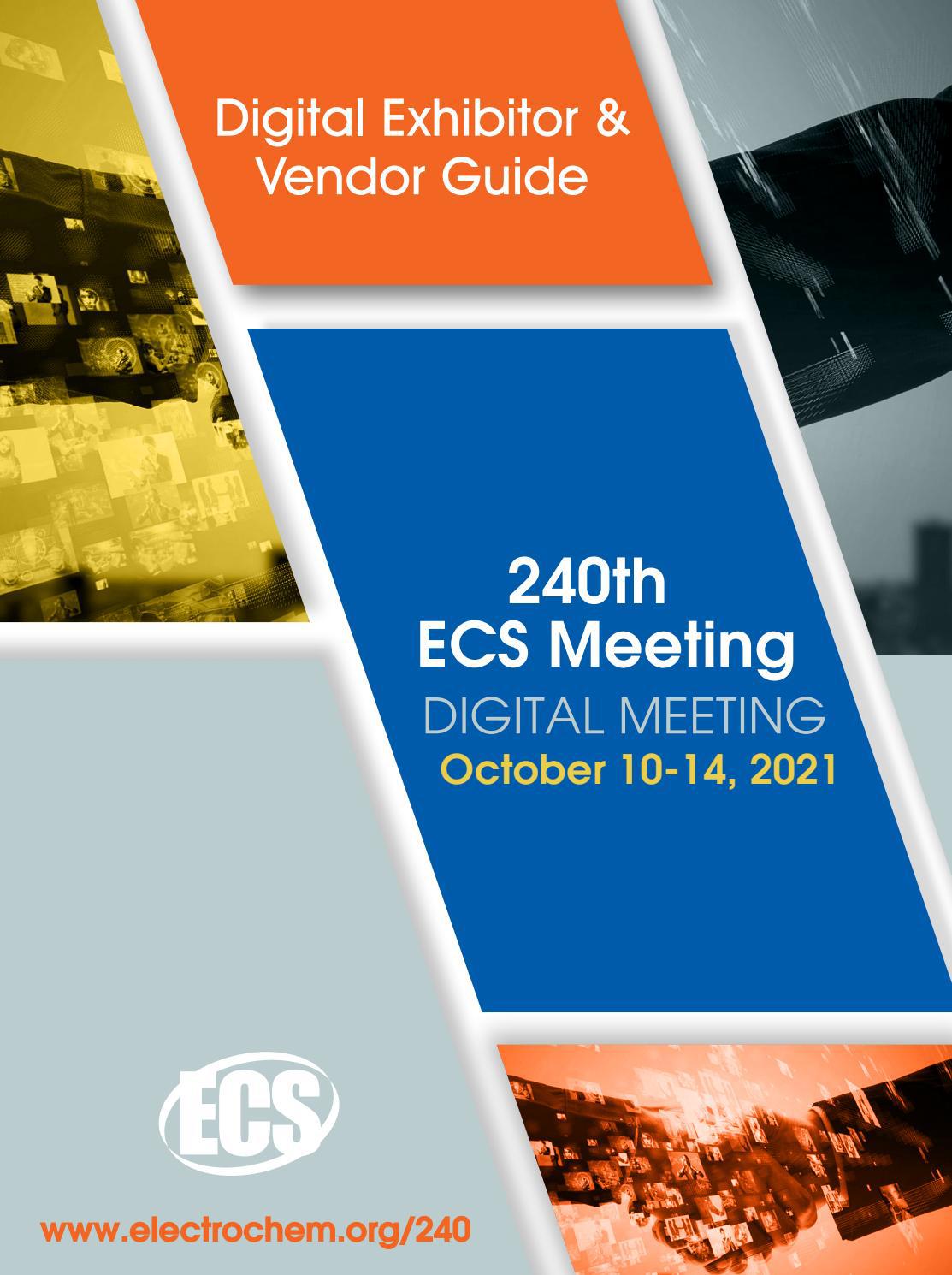 Digital Exhibitor & Vendor Guide 240th ECS Meeting by The