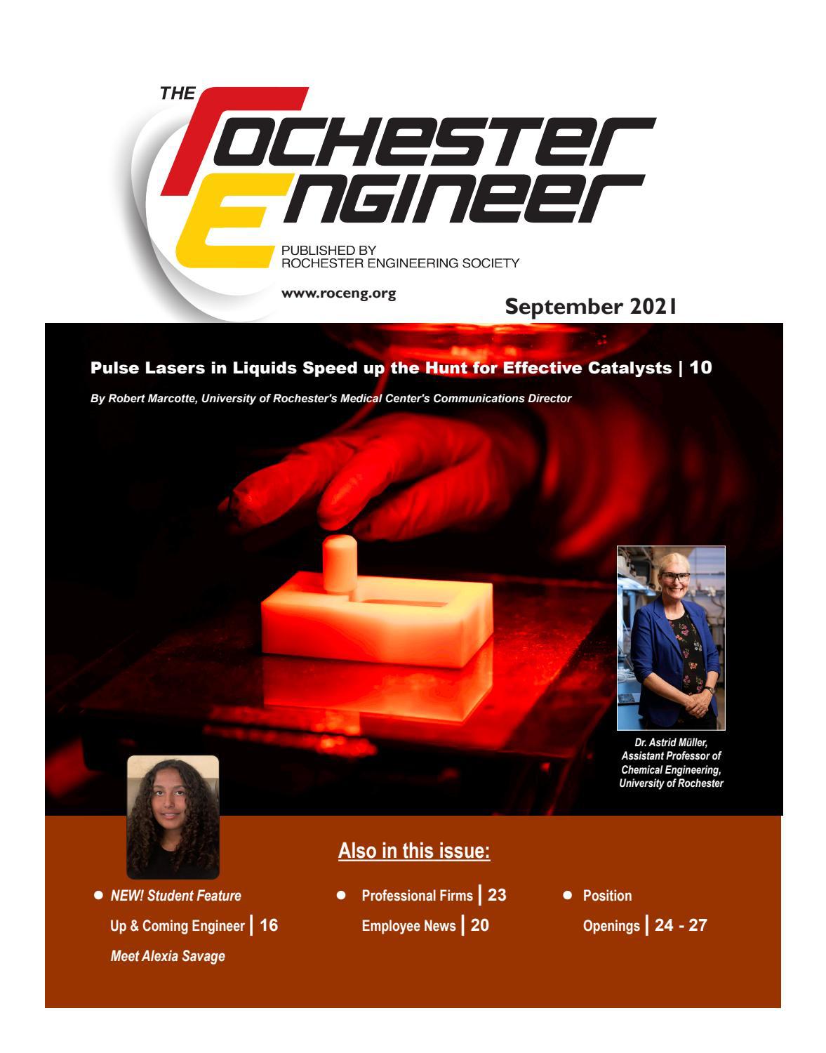 Rochester Engineering Society Magazine September 2021 by Rochester  Engineering Society - Issuu